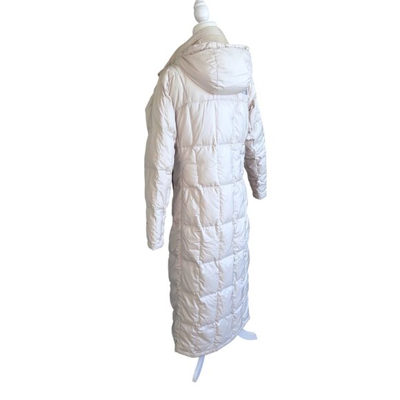 Rare ✨The North Face 700 down cream full ankle length Nuptse duster parka Small - Picture 3 of 10